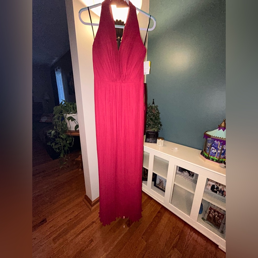 Dessy Collection Red Maxi Dress